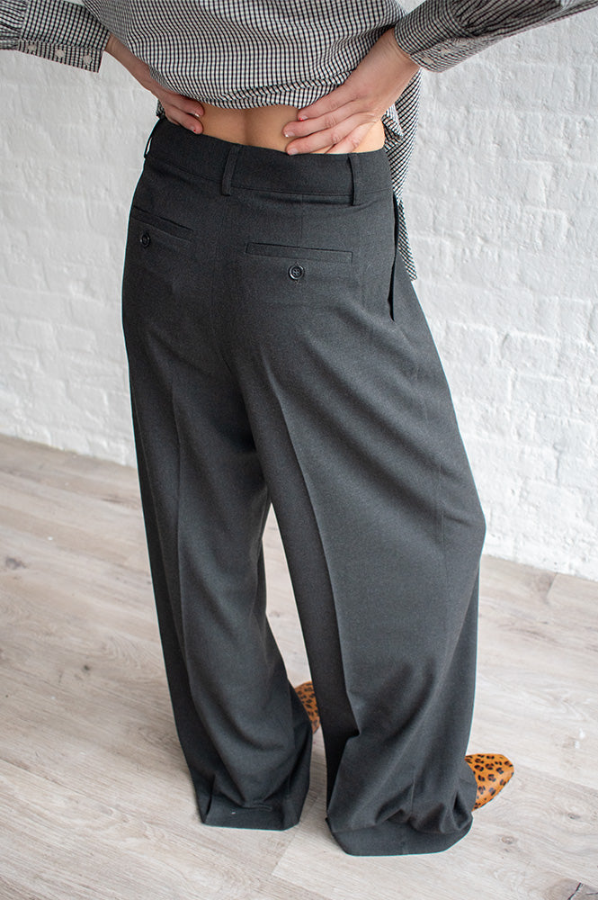 Petite Mendigote Paros Charcoal Trousers - The Mercantile London