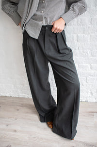 Petite Mendigote Paros Charcoal Trousers - The Mercantile London