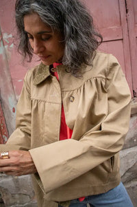 Damson Madder Lace Mini Mercedes Reversible Coat