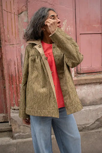 Damson Madder Lace Mini Mercedes Reversible Coat