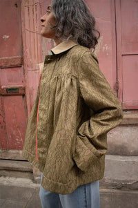 Damson Madder Lace Mini Mercedes Reversible Coat