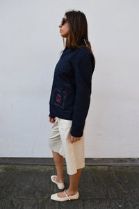 Wax Mews Twill Navy Jacket - The Mercantile London