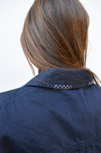 Wax Mews Twill Navy Jacket - The Mercantile London