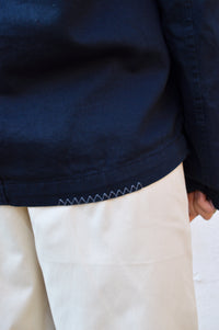 Wax Mews Twill Navy Jacket - The Mercantile London