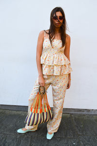 Helmstedt Ellie Cornflower Tiered Top - The Mercantile London