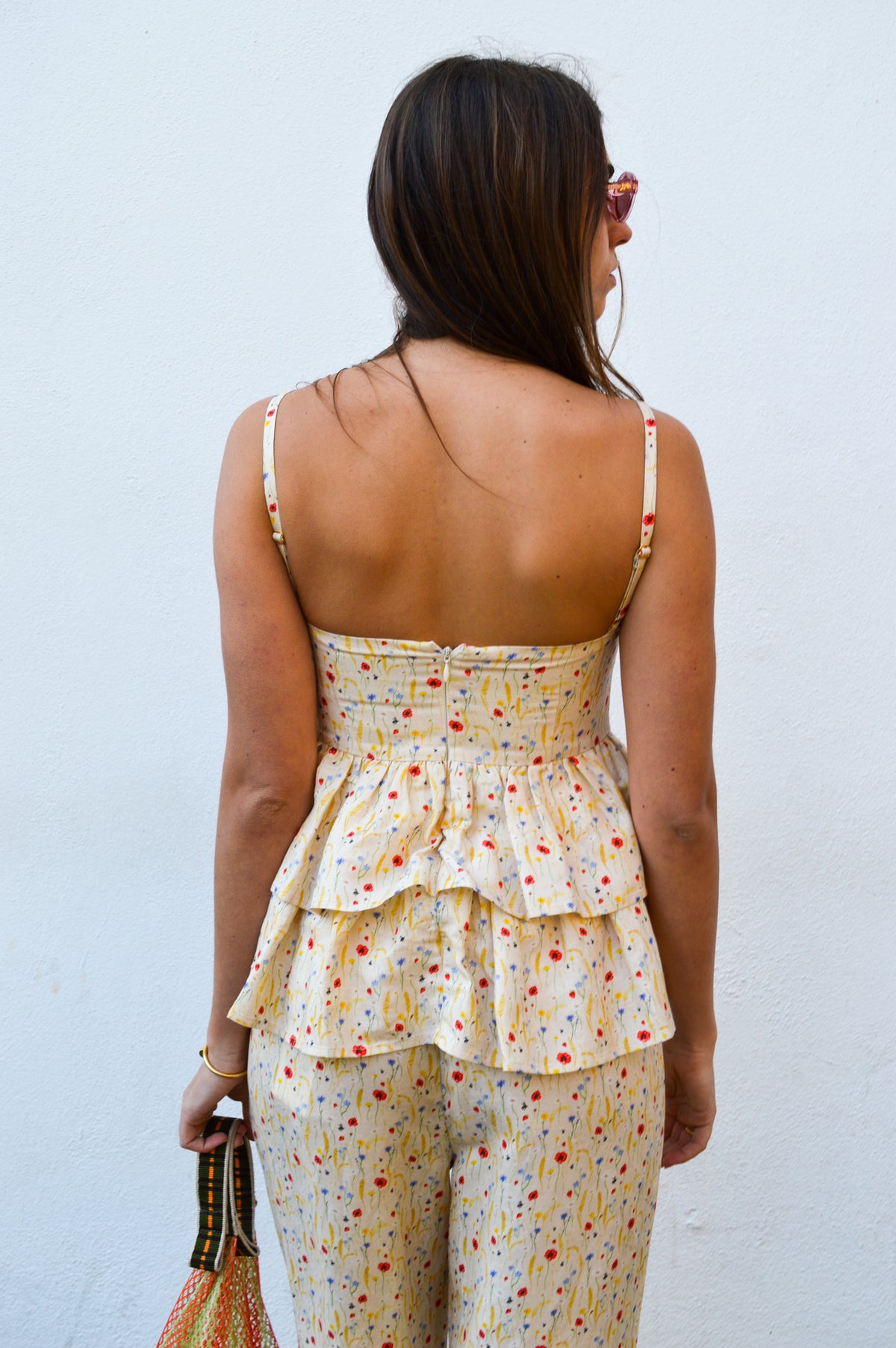 Helmstedt Ellie Cornflower Tiered Top - The Mercantile London