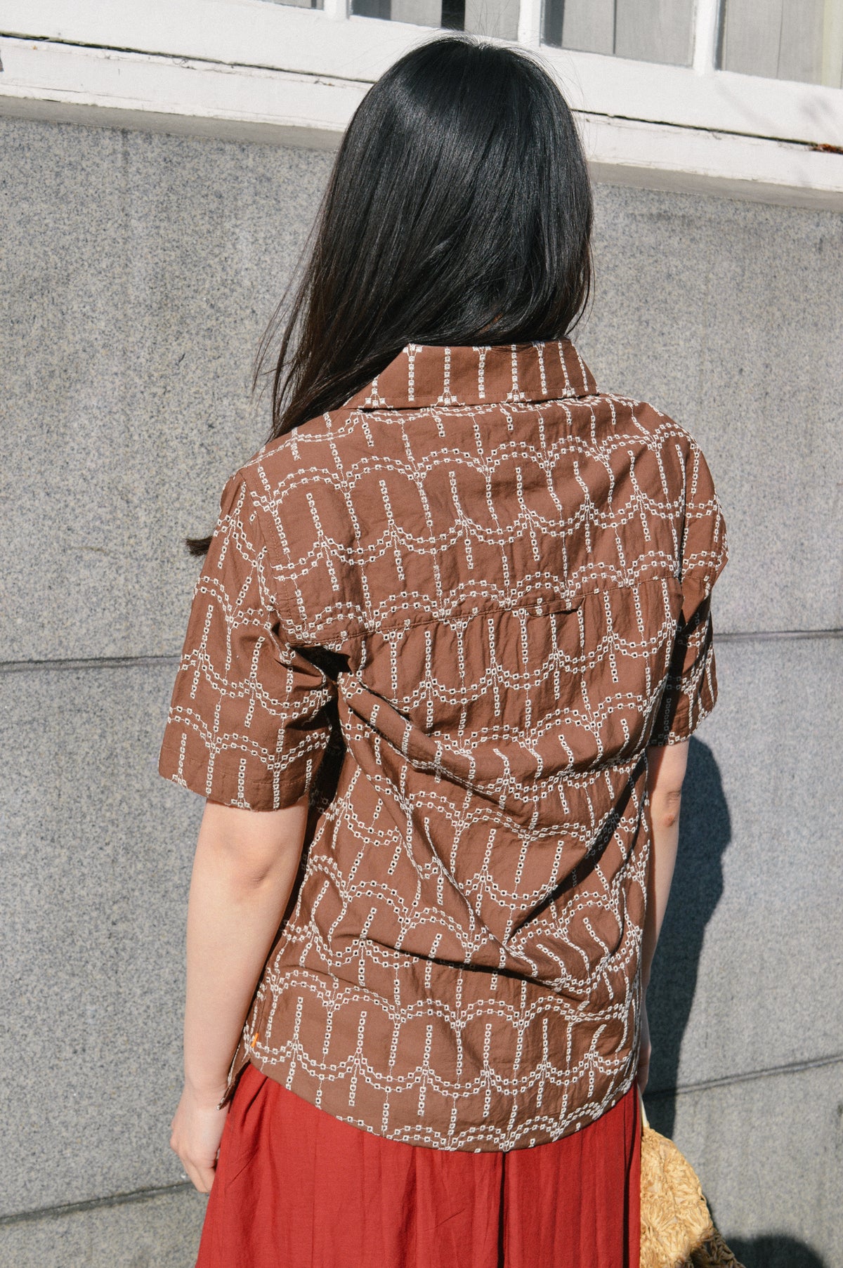 Far Afield Stachio Palm Tree Brown Shirt - The Mercantile London