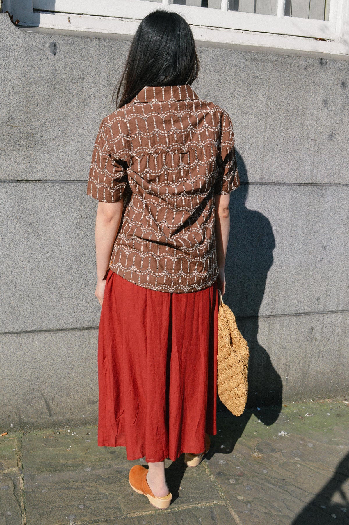 Far Afield Stachio Palm Tree Brown Shirt - The Mercantile London