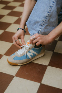 Karhu Mestari Silver Lining & Orange Peel Trainers - The Mercantile London