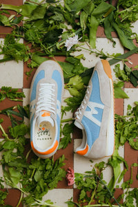 Karhu Mestari Silver Lining & Orange Peel Trainers - The Mercantile London
