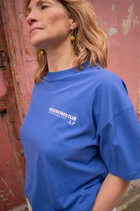 A.P Food Club Cobalt Print T-Shirt - The Mercantile London
