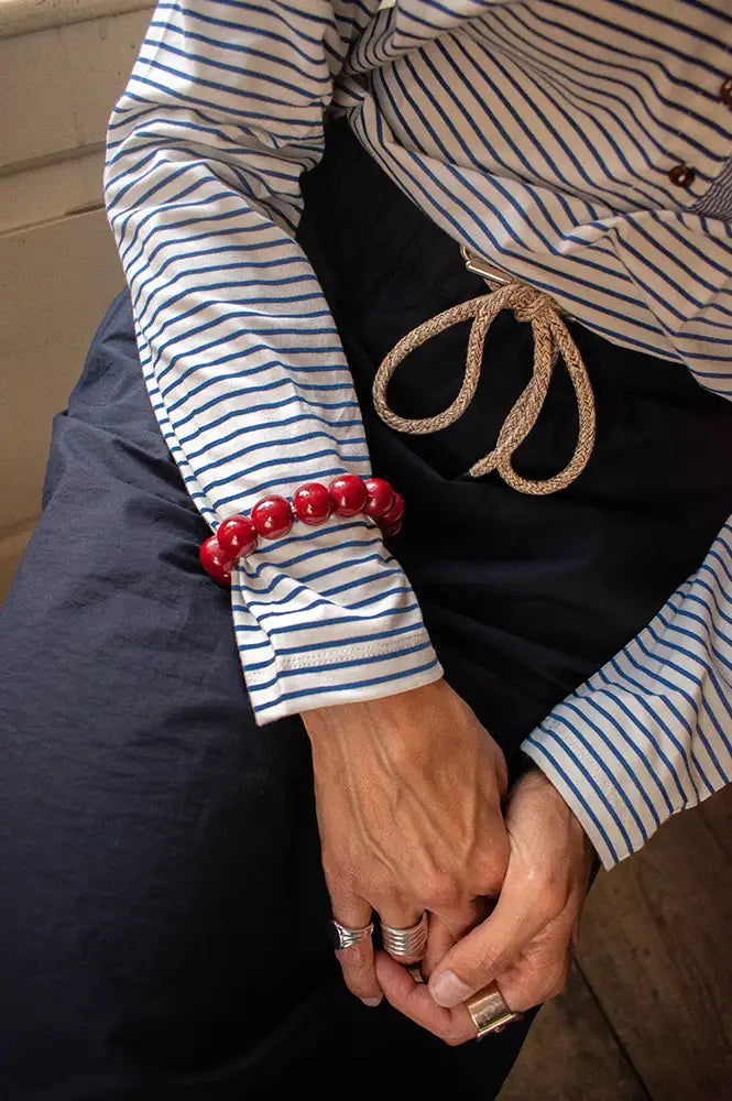 By-Bar Micky Burgundy Crush Bracelet