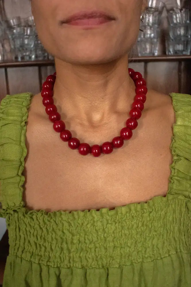By-Bar Micky Burgundy Crush Necklace