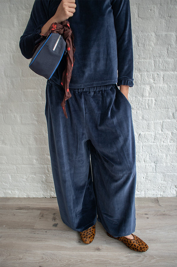 Beaumont Organic Odette Navy Night Sky Trousers - The Mercantile London