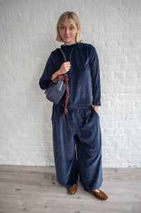 Beaumont Organic Odette Navy Night Sky Trousers - The Mercantile London
