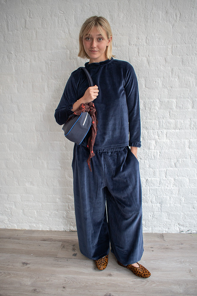 Beaumont Organic Odette Navy Night Sky Trousers - The Mercantile London