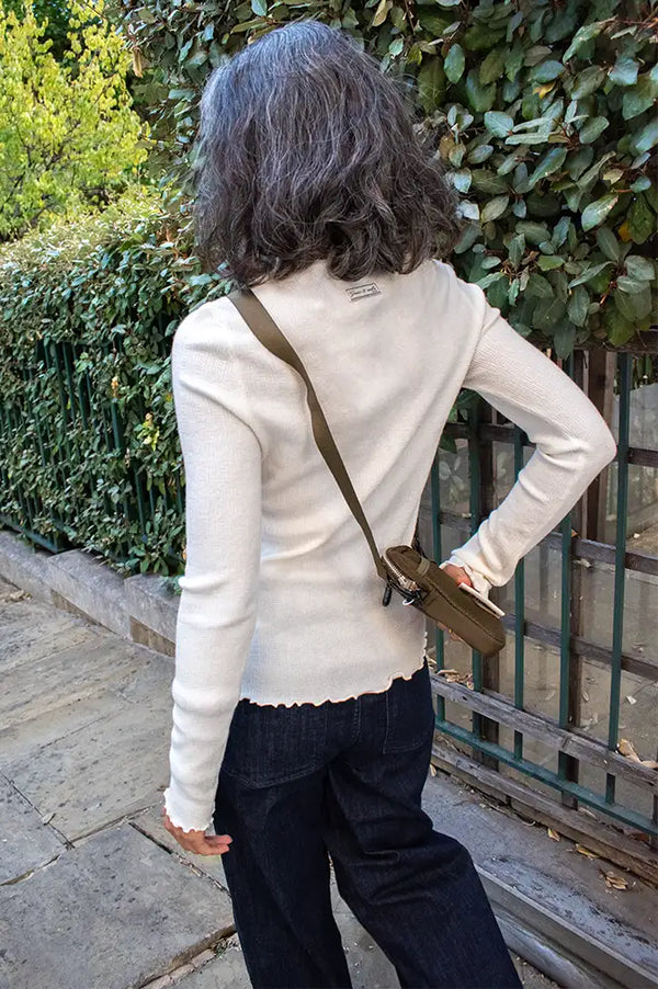Grace & Mila Alino Ivory Sweater Top