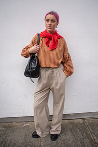 Grace & Mila Stay Grey Beige Trousers - The Mercantile London