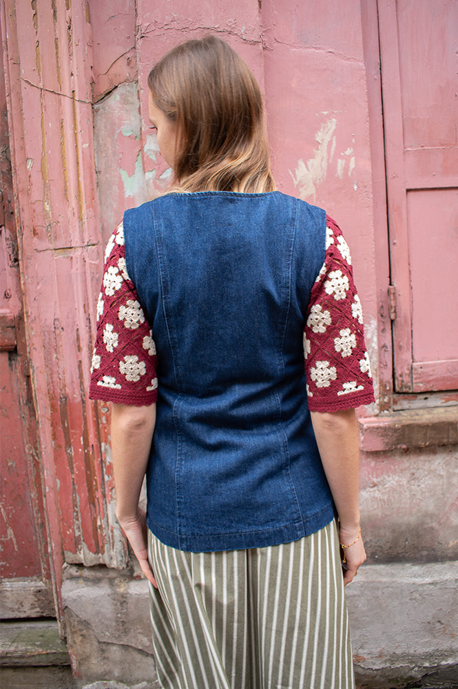 Grace & Mila Vallon Dark Denim Vest - The Mercantile London