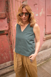 Grace & Mila Vagabond Emerald Top - The Mercantile London