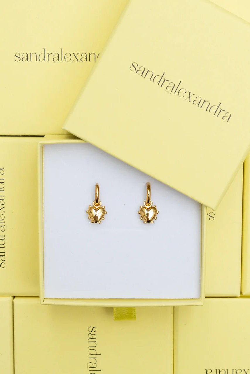 Sandralexandra Single Mini Milagros Heart Earring
