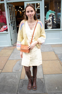 Yerse Light Yellow Button Up Dress - The Mercantile London