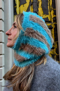 Mercantile Striped Blue Balaclava