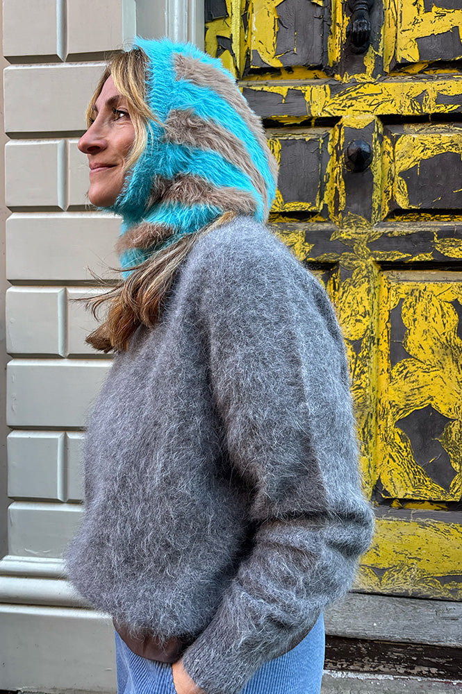 Mercantile Striped Blue Balaclava