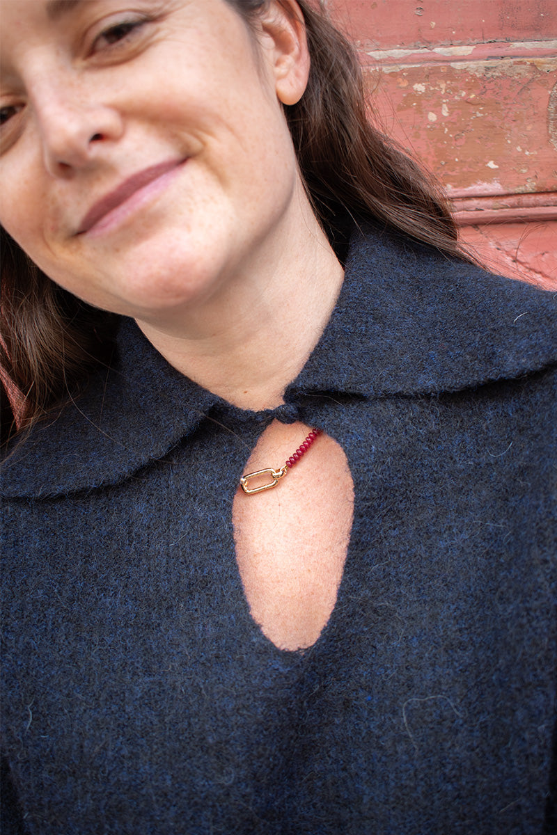 Minus Maren Sky Captain Knit Jumper - The Mercantile London