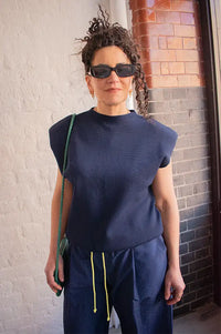Minus Fauna Sky Captain Knitted Vest - The Mercantile London