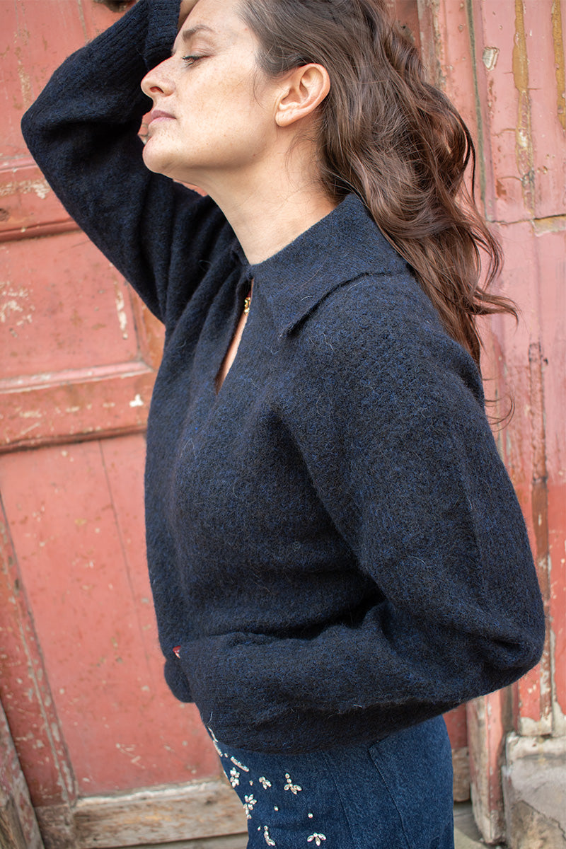 Minus Maren Sky Captain Knit Jumper - The Mercantile London