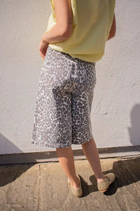 Minus Malli Skyway Blue Leopard Bermuda Shorts - The Mercantile London