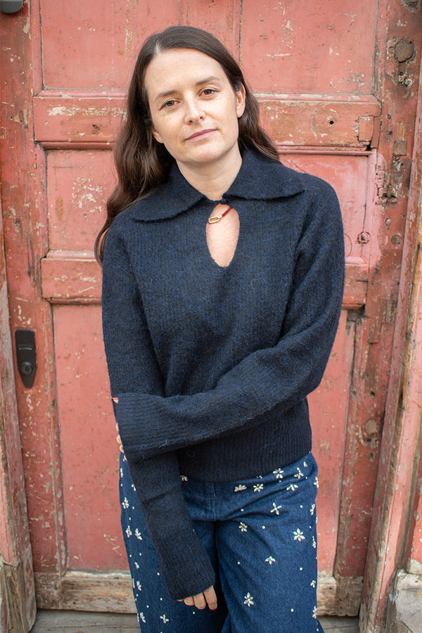 Minus Maren Sky Captain Knit Jumper - The Mercantile London