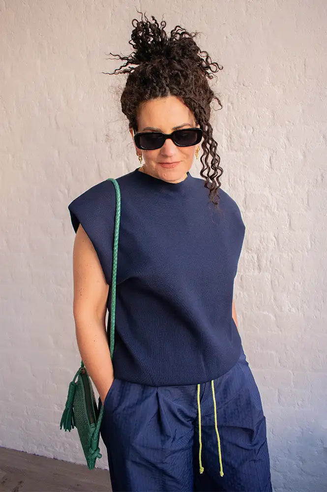 Minus Fauna Sky Captain Knitted Vest - The Mercantile London