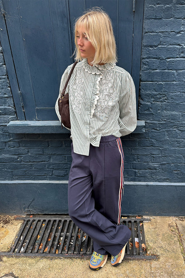 Minus Marabella Mid Waist Sky Captain Trousers - The Mercantile London