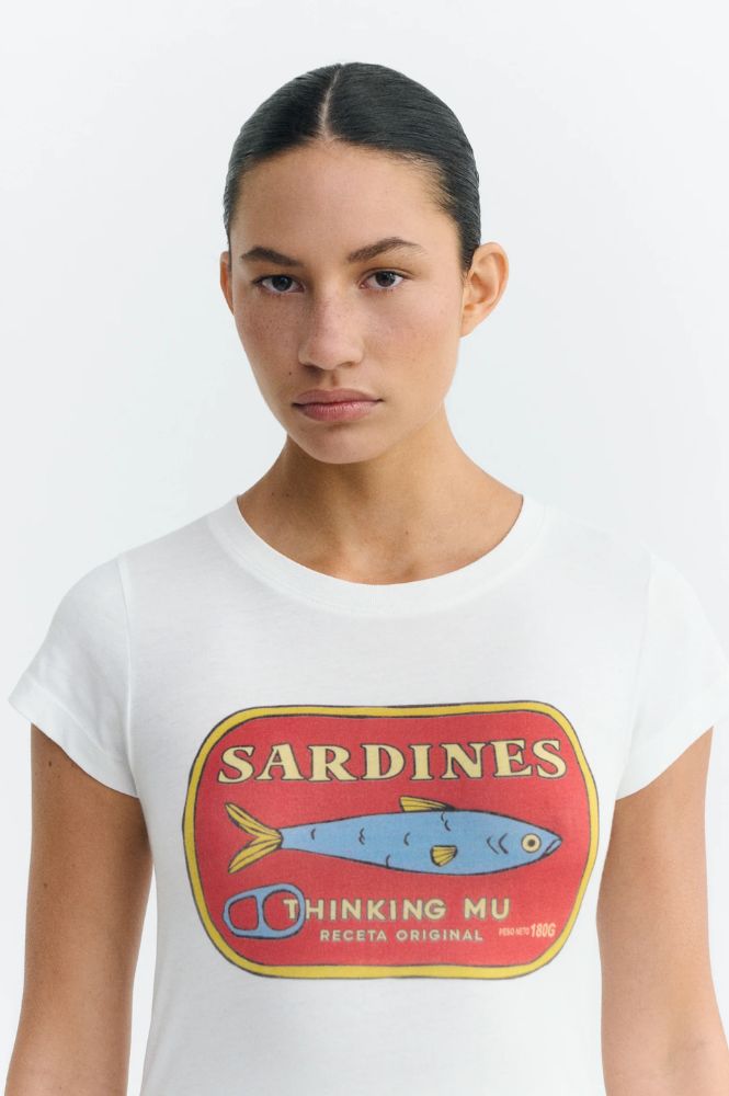 Thinking Mu Mirna Sardines T-Shirt - The Mercantile London