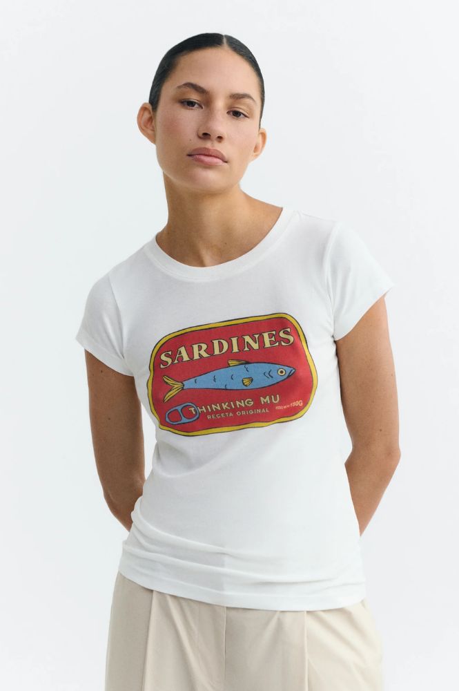 Thinking Mu Mirna Sardines T-Shirt - The Mercantile London
