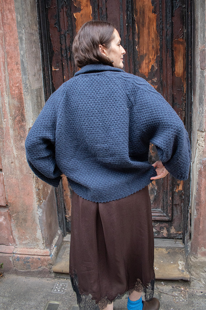 Louise Misha Khellane Marine Blue Cardigan – The Mercantile London