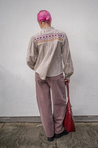 Louise Misha Louise Purple Striped Shirt - The Mercantile London