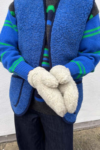 YOKO Light Grey Hooded Mittens - The Mercantile London