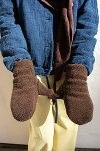 Fransa Tedda Hot Fudge Mittens