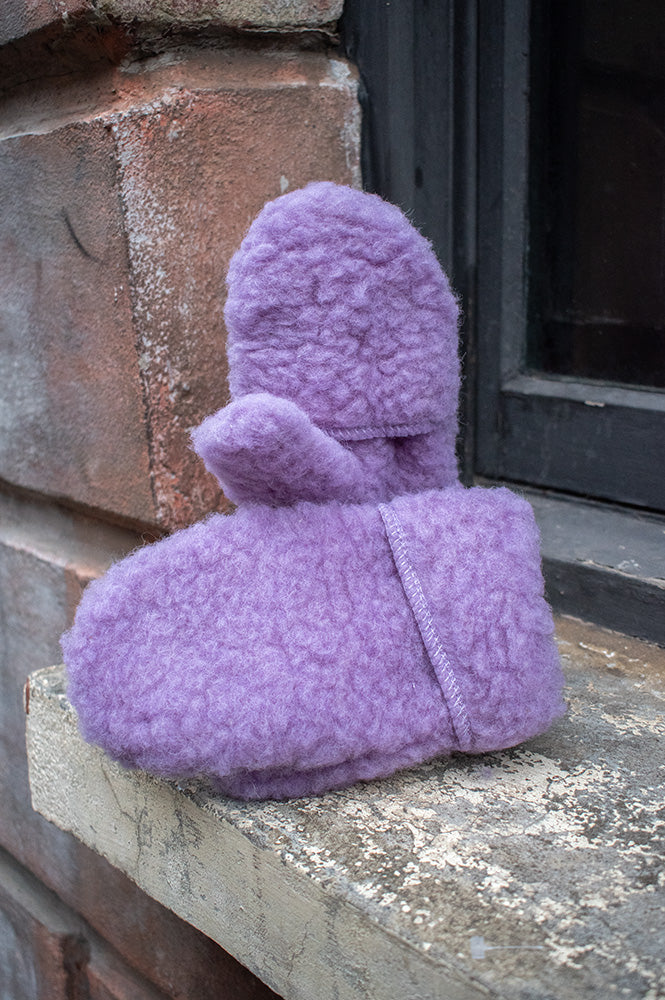 YOKO Lilac Hooded Mittens - The Mercantile London