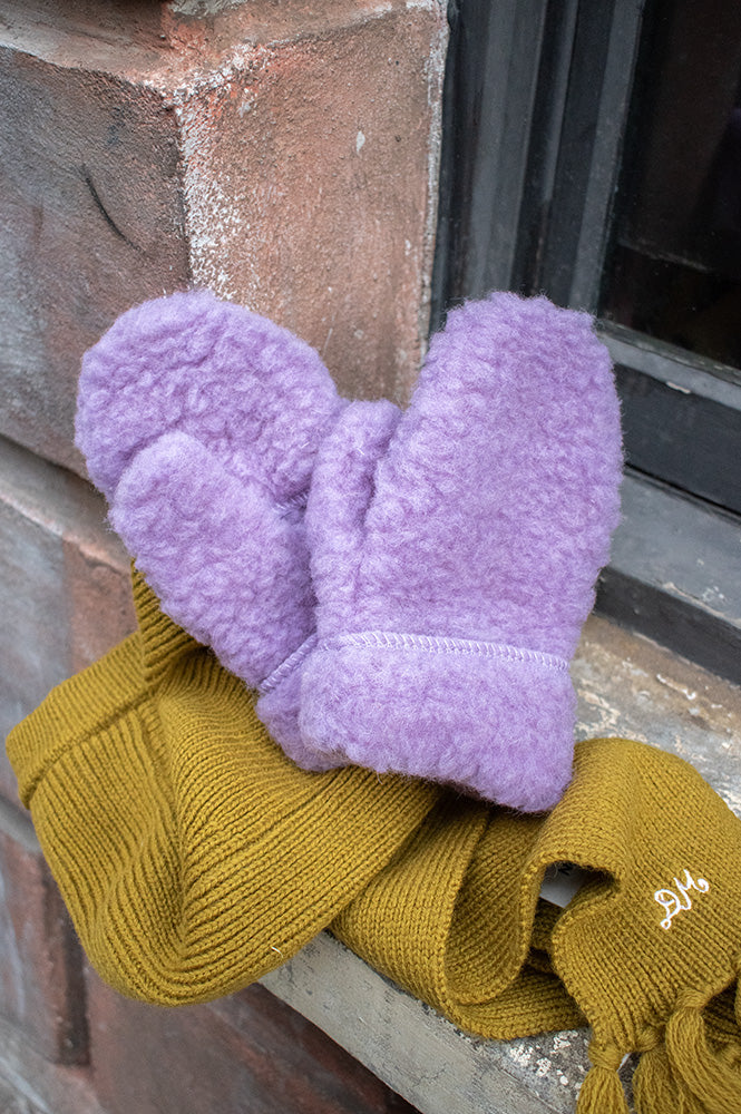 YOKO Lilac Hooded Mittens - The Mercantile London