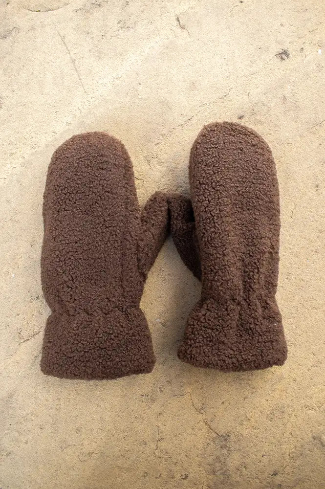 Fransa Tedda Hot Fudge Mittens