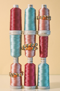 KKNEKKI Mix Terracotta Teal Hair Tie - The Mercantile London