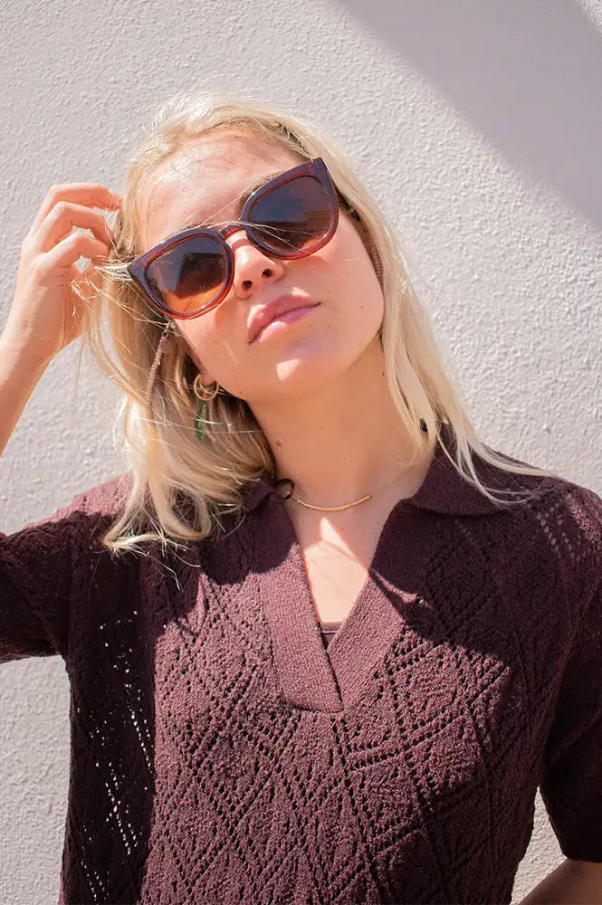 Eco Shades Mora Red Sunglasses - The Mercantile London