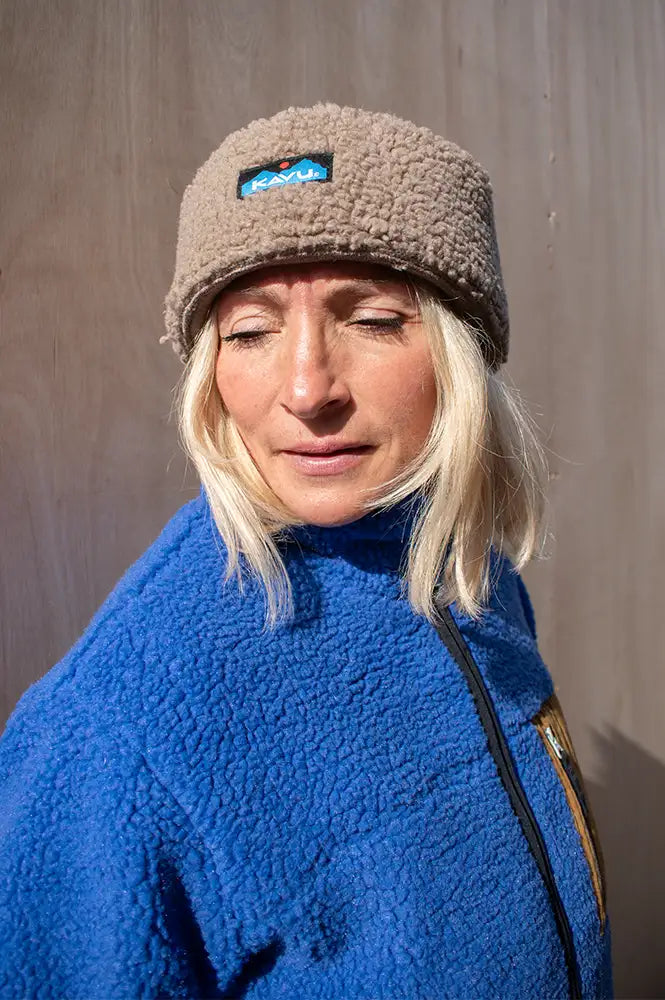 Kavu Fur Ball Mocha Beanie
