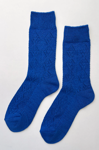 Le Bon Shoppe Modal Eylete Cobalt Socks