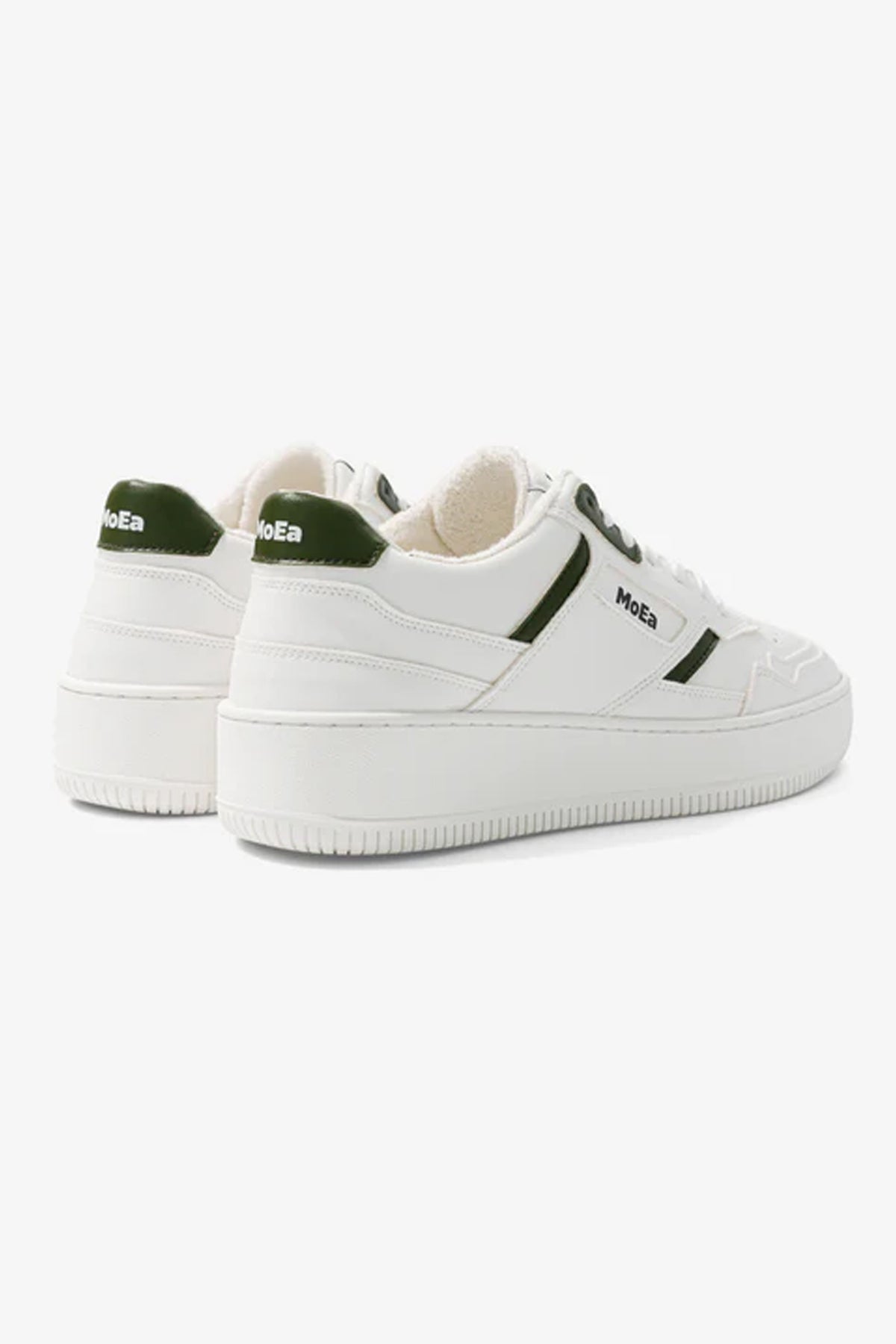 MoEa Gen1 Cactus White and Green Trainers - The Mercantile London