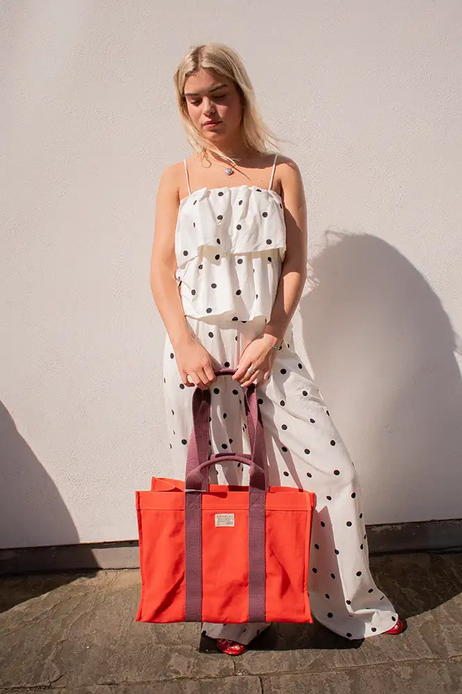 Moismont No.46 Cabas Jasper Canvas Bag - The Mercantile London